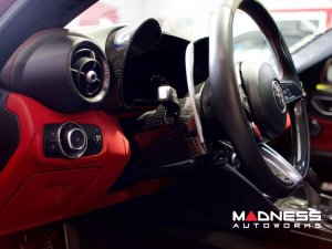 Alfa Romeo Giulia Steering Wheel Trim - Carbon Fiber - Shroud - LHD - QV Model